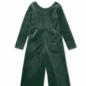 Tea Collection velvet jumpsuit for girls